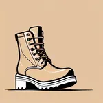 sturdy brown boots image